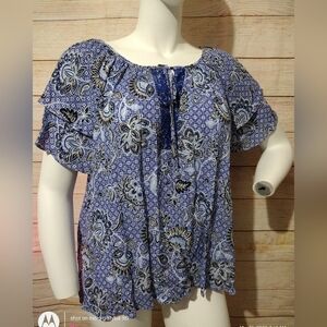 ADRIENNE Vittadini‎ Floral Women's Blouse 2X